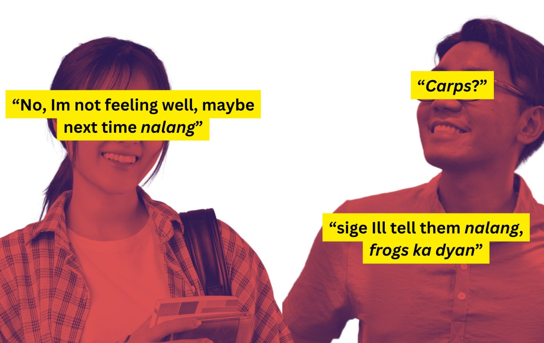 <p>- <strong>Mixing </strong>words or phrases from two languages in one sentence.</p><p>- Happens naturally because the speaker is comfortable using <strong>both languages</strong>.</p><p><strong>Example:</strong> "Let's kain first before we study."</p>