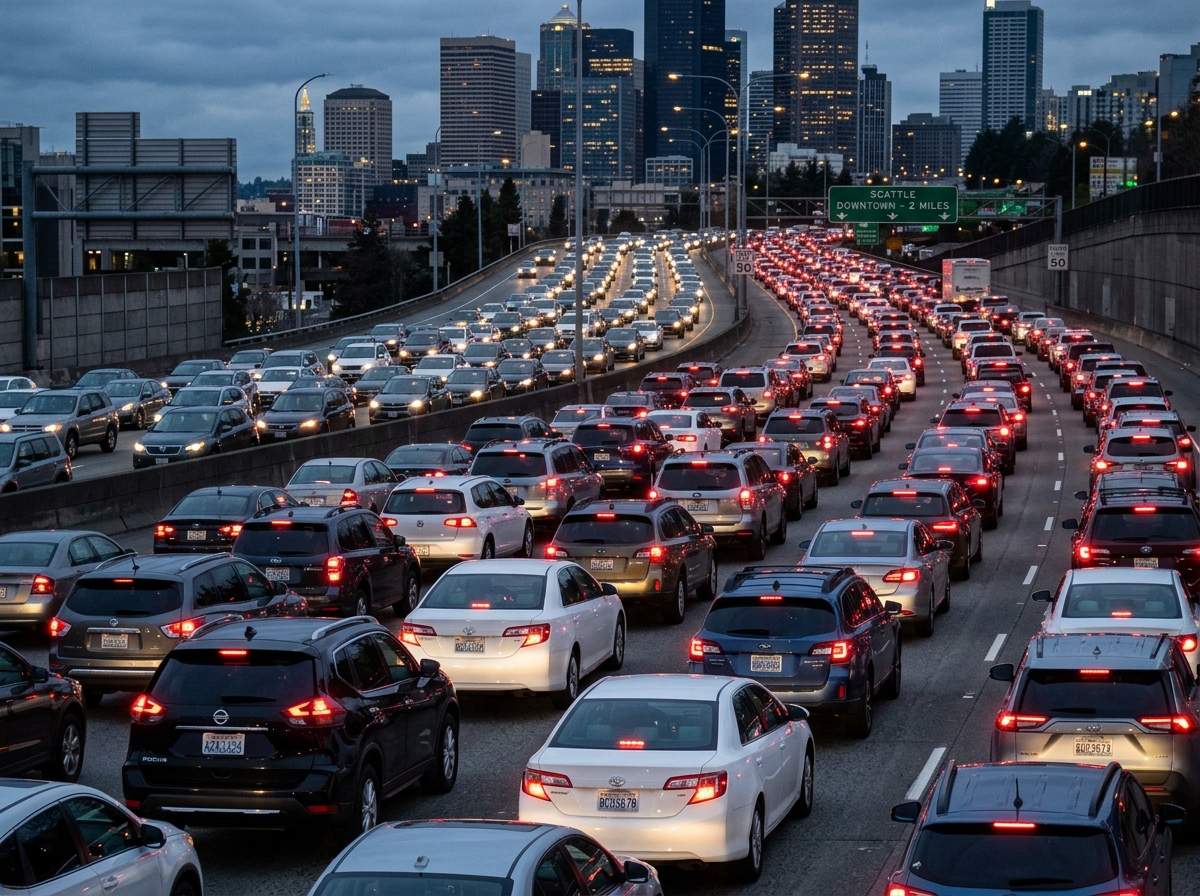 <p>bumper-to-bumper traffic</p>