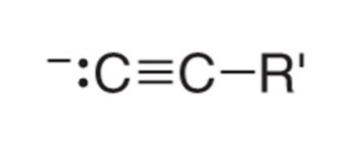 <p>When an acetylide ion is present…</p>