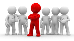 <p>nổi bật, khác biệt rõ rệt, dễ nhìn thấy/nhận ra</p><p>To be easy to notice because of being different or better</p><p> ~ nổi bật với tư cách là, được cho là</p>