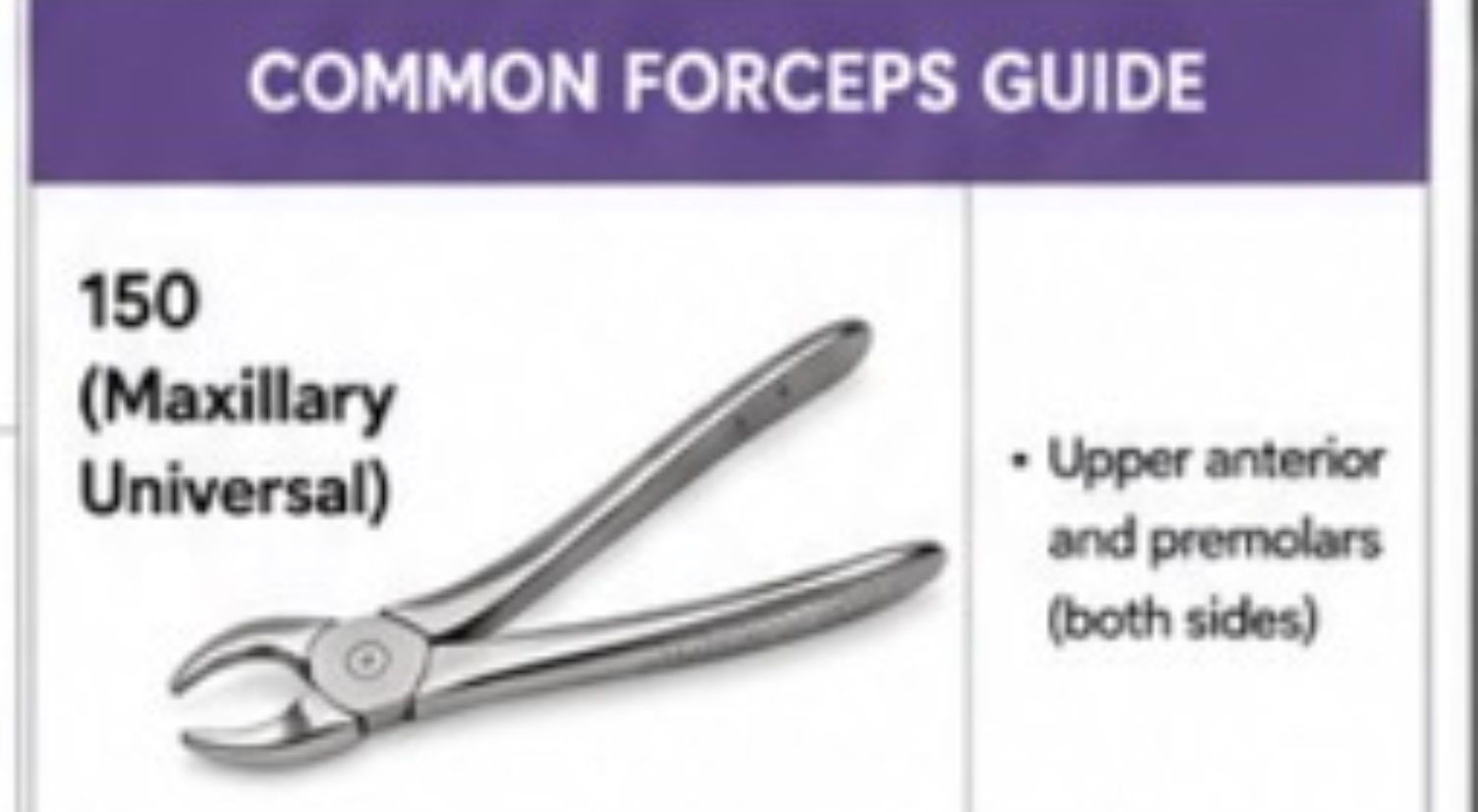 <p>150 Forceps (Maxillary Universal)</p>