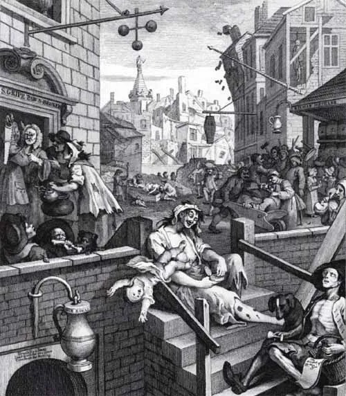 <p>Gin Lane, 1760</p>