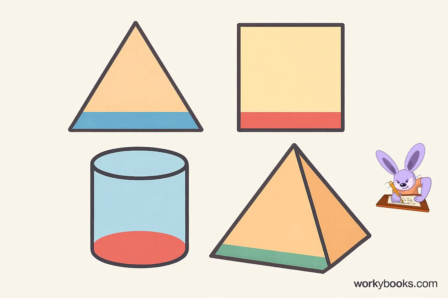 <p>The "bottom" shape that tells you what KIND of prism or pyramid it is.</p>