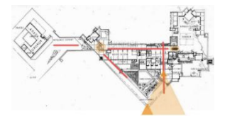<p>Welk geometrisch motief staat centraal in Taliesin West?</p>