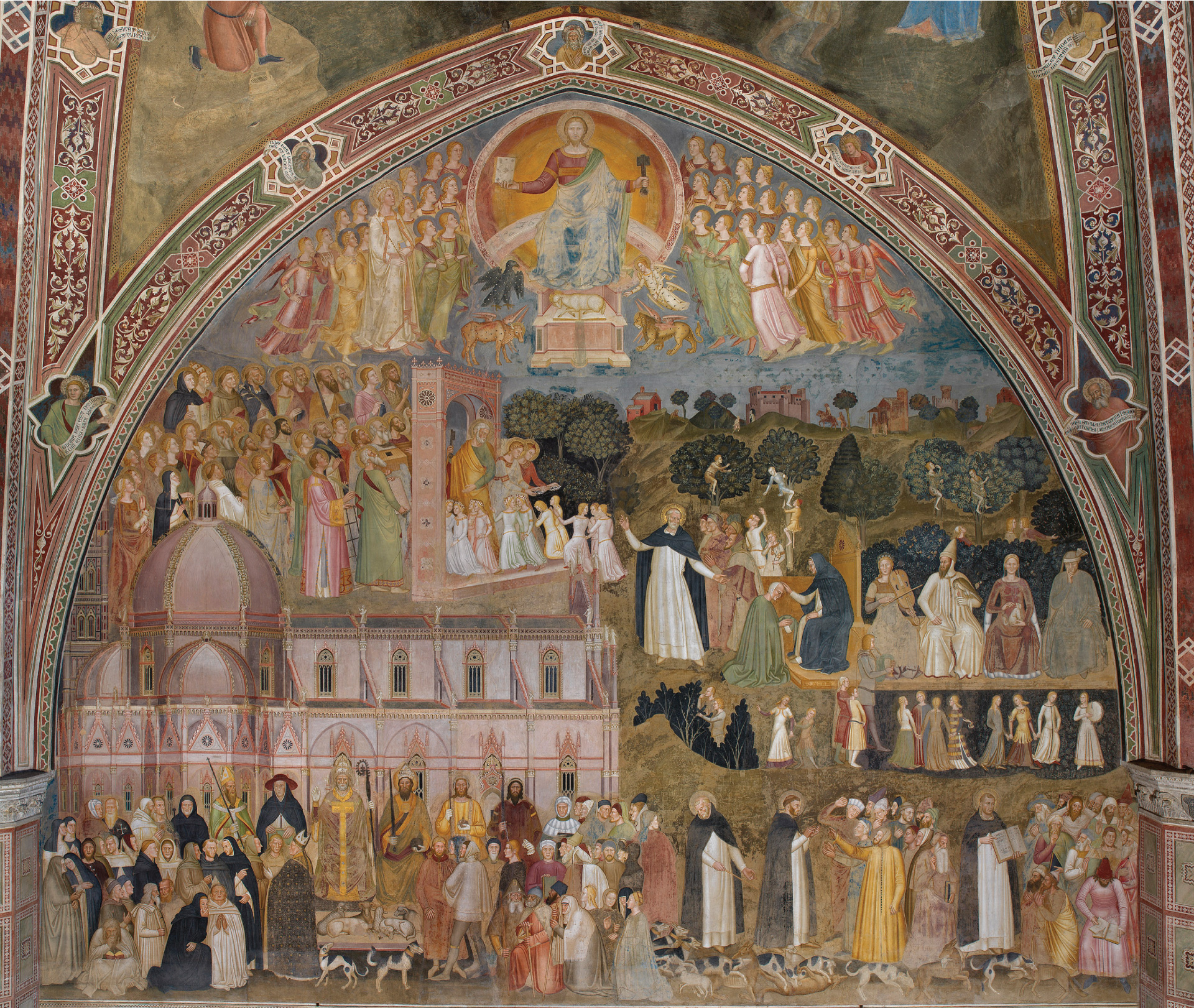 <p>Was this artwork made after the arrival of the Black Death?</p>