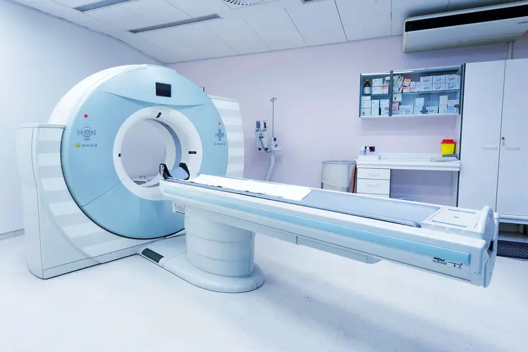 <p>combines multiple X-ray measurements with computer processing to create detailed, cross-sectional 3D images of bones, blood vessels, and soft tissues</p>
