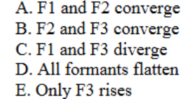 <p>Which pattern would indicate a velar “pinch”?</p>