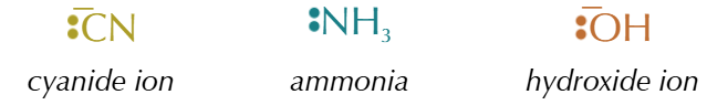 <ul><li><p><strong>Hydroxide (:OH⁻): </strong>hot, ethanolic NaOH</p></li><li><p><strong>Amine (:NH<sub>3</sub>):</strong> excess, ethanolic ammonia (NH<sub>3</sub>)</p></li><li><p><strong>Cyanide (:CN⁻):</strong> ethanolic KCN under reflux</p></li></ul><p></p>