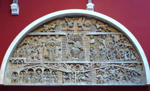 <p><span>Anonymous, 1125-1135. High/low-relief, limestone, H: 360cm. Cité de l’architecture.</span></p>