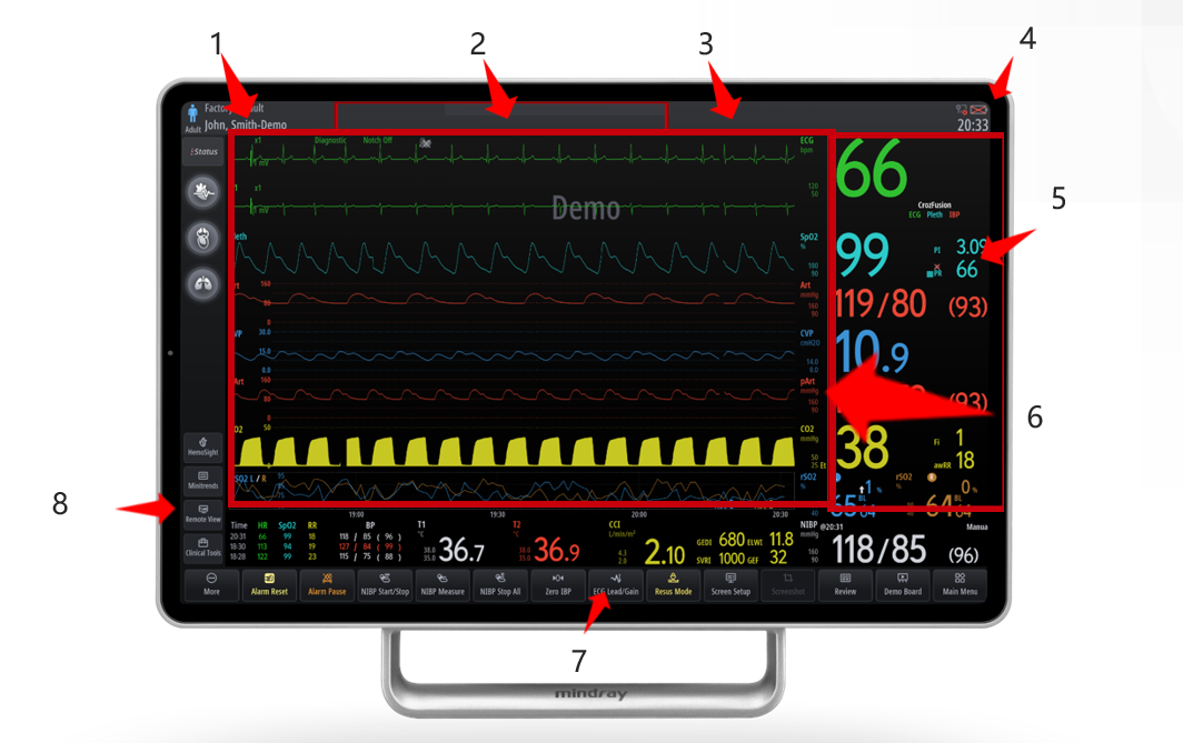 <p><strong>Name the user interface sections? </strong></p>