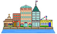 <p>the building</p>
