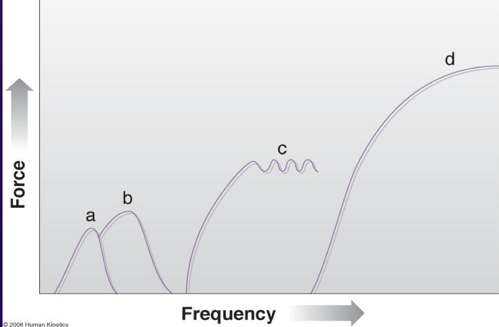<p>Temporal summation of muscle contraction</p>