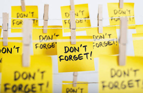 <p>Remember</p>