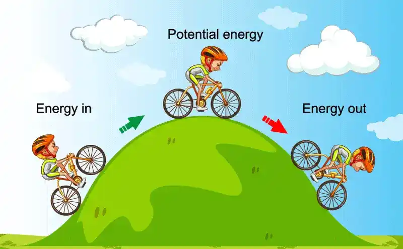 <p>The energy stored in an object because of its position or state.</p>