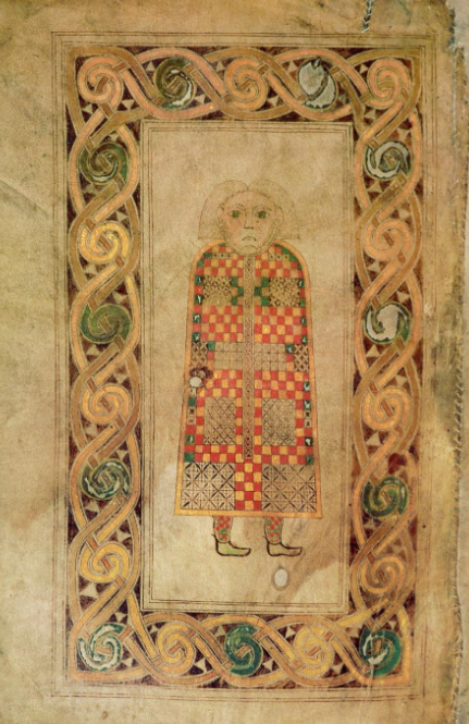 <p>Saint Matthew book of durrow </p>