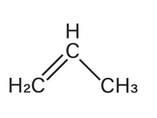 <p>What is the name of this alkene (1-propene)</p>