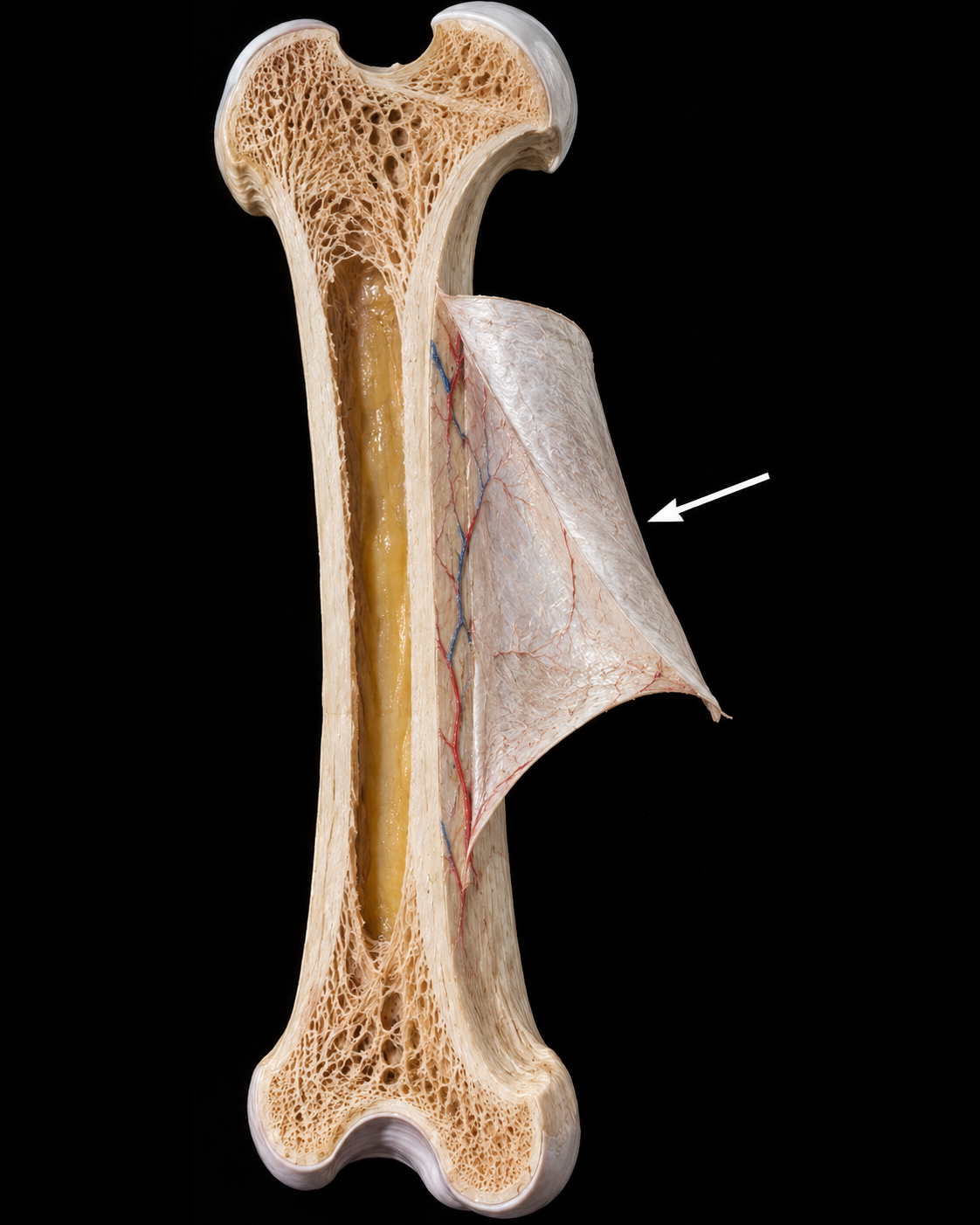 <p>The dense fibrous membrane covering the surface of bones.</p>