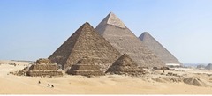 <p>Pyramid Structure: The pyramids, built for Pharaohs Khufu, Khafre, and Menkaure, are characterized by their massive, geometric shape. Each pyramid was meticulously constructed with limestone blocks, representing the pharaoh's journey to the afterlife and symbolizing a connection between earth and the heavens.</p><p>Inner Chambers and Passageways: Each pyramid contains intricate internal passageways leading to burial chambers deep inside, where the pharaoh's body and grave goods were placed. The Great Pyramid of Khufu includes the King's Chamber and the enigmatic Grand Gallery.</p><p>Mortuary and Valley Temples: Each pyramid complex includes associated mortuary temples and causeways leading to the Valley Temples. These were used for funerary rites and rituals, reinforcing the pharaoh's divine status in death.</p>