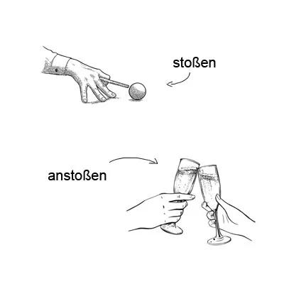 <p>stoßen</p>