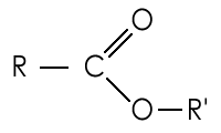 <p>functional group: -COOR</p>