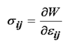 <p>If we can define a strain energy function for a material, and when differentiated that strain energy function defines stress in the material, we call that material elastic</p>
