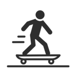 <p>to skateboard</p>