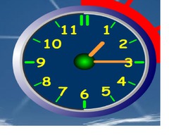 <p>It's quarter past one in the afternoon</p>