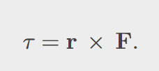 <p>the effect of a force that causes an object to rotate; <span>measures the tendency of a force to produce rotation about an axis of rotation. Let 𝐫 be a vector with an initial point located on the axis of rotation and with a terminal point located at the point where the force is applied, and let vector 𝐅 represent the force; equal to the cross product of 𝐫 and 𝐅:</span></p>