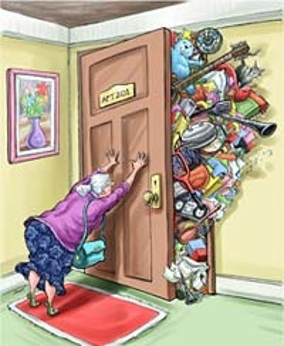 <p>(v)[stʌf] : nhồi vào, nhét vào</p><p>(n) : vật liệu, đồ đạc, hàng hóa</p>