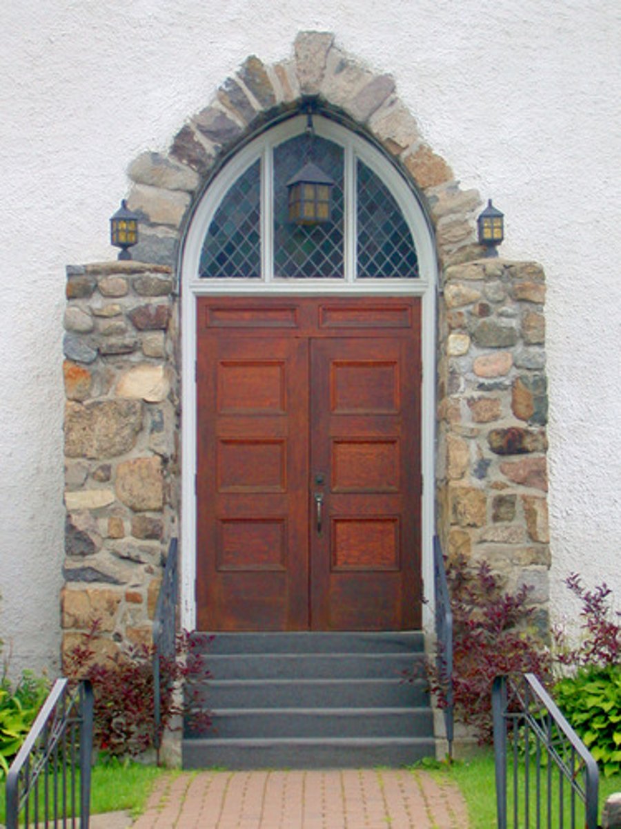 <p>the door</p>