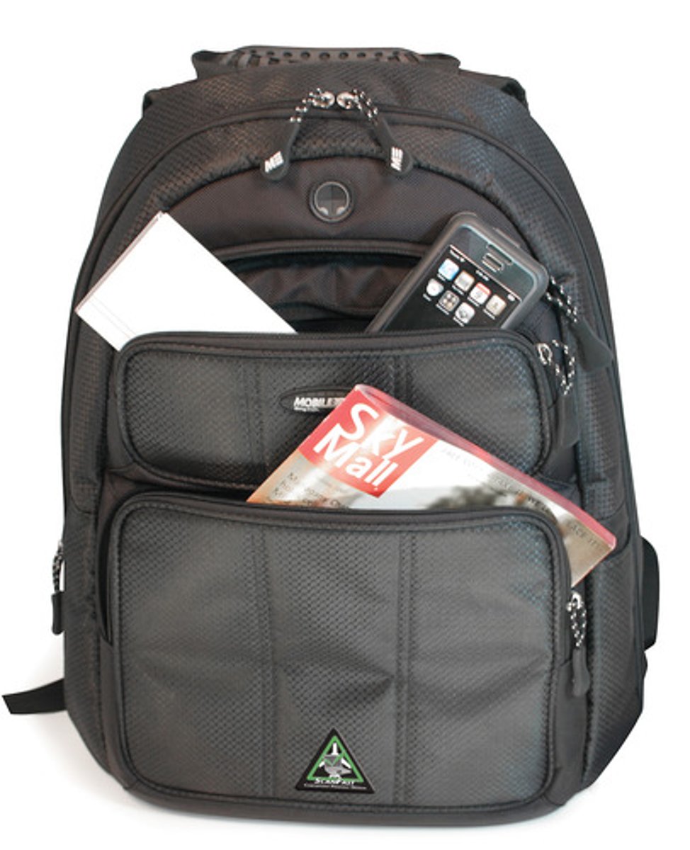 <p>the black bagpack</p>