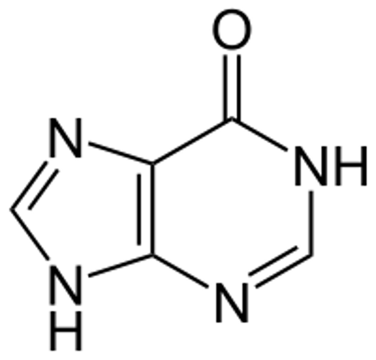 <p>constituent of nucleic acids (tRNA) in form of its nucleotide, inosinate</p>