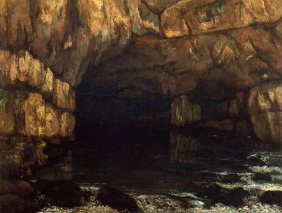 <p><strong>Identification:</strong></p><ul><li><p>Artist: Courbet</p></li><li><p>Title: <em>The Source of the Loue</em></p></li><li><p>Date: 1864</p></li><li><p>Movement: Realism</p></li></ul><p><strong>Historical Context:</strong></p><ul><li><p>This painting belongs to a later stage in Courbet’s career, where he began experimenting more with form and abstraction.</p></li><li><p>It reflects a broader artistic shift toward focusing on natural processes rather than narrative subjects.</p></li><li><p>This work reflects a later stage in Courbet’s career, where he expands Realism beyond social subjects and begins focusing on nature and material processes.</p></li><li><p>Rather than abandoning Realism, he shifts his attention from human experience to the physical reality of the natural world.</p></li></ul><p><strong>Style:</strong></p><ul><li><p>The composition focuses closely on natural elements such as rock and flowing water.</p></li><li><p>The brushwork becomes looser and more expressive, moving away from strict realism.</p></li><li><p>The forms are less clearly defined, emphasizing texture and movement rather than detail.</p></li><li><p>The painting demonstrates how Realism can move beyond social commentary to explore texture, movement, and the raw presence of nature.</p></li><li><p>It suggests a transition toward more modern approaches, where visual experience becomes as important as subject matter.</p></li></ul><p><strong>Themes:</strong></p><ul><li><p>The painting explores nature as a raw, physical force rather than a symbolic or narrative subject.</p></li><li><p>It reflects an interest in origins, particularly the source of water.</p></li><li><p>The work suggests a transition toward abstraction by prioritizing material and visual experience over storytelling.</p></li><li><p>It connects to broader artistic trends that move toward modern and experimental approaches</p></li></ul><p></p>