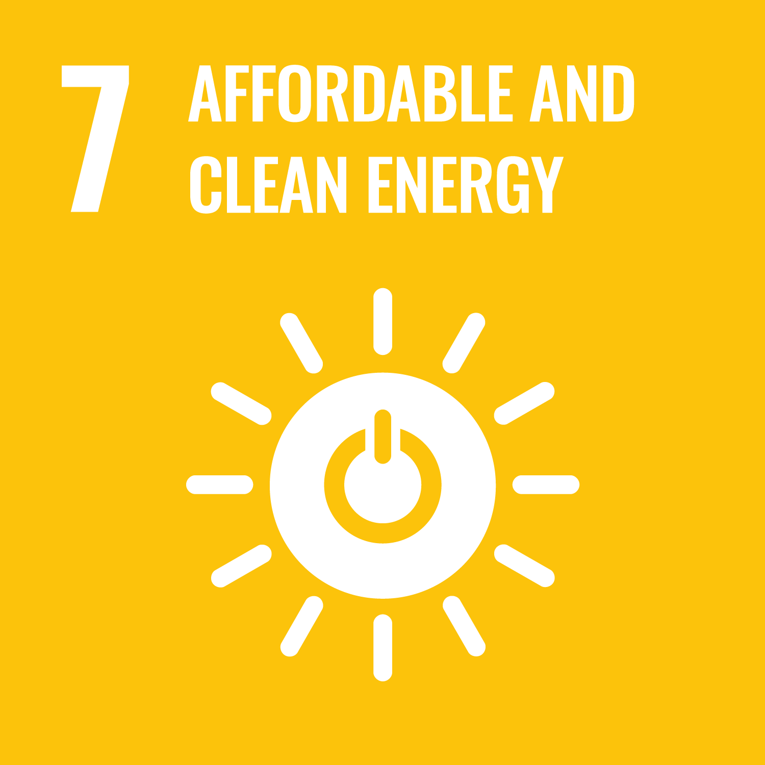 <p>Goal #7 : Affordable and Clean Energy</p>