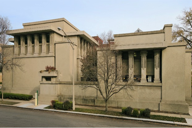 <p>Unity Temple - Frank Lloyd Wright (MODERNISM)</p>