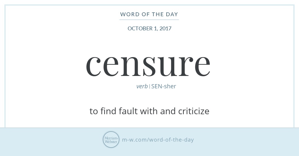 <p>Censure</p>
