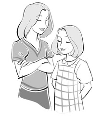 <p>jiějie (elder sister)</p>