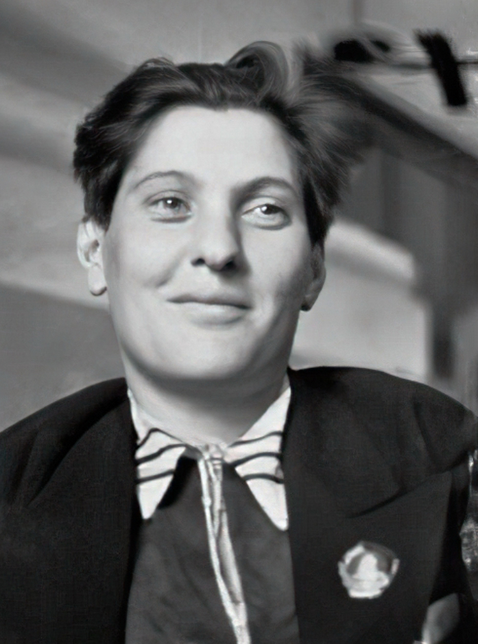 <p>What was the name of the female role model used to encourage the female workforce?</p>