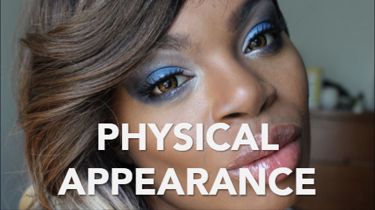 <p>Physical appearance = <strong><u>halo effect</u></strong></p><ul><li><p>Tendency to place greater value on physically attractive people</p></li></ul><p></p><ul><li><p>Nature = genetics, born with certain features</p></li><li><p>Nurture = makeup, style, fashion, etc.</p></li></ul><p></p>