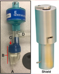 <p>What part of the Areosol system is labeled E?</p>
