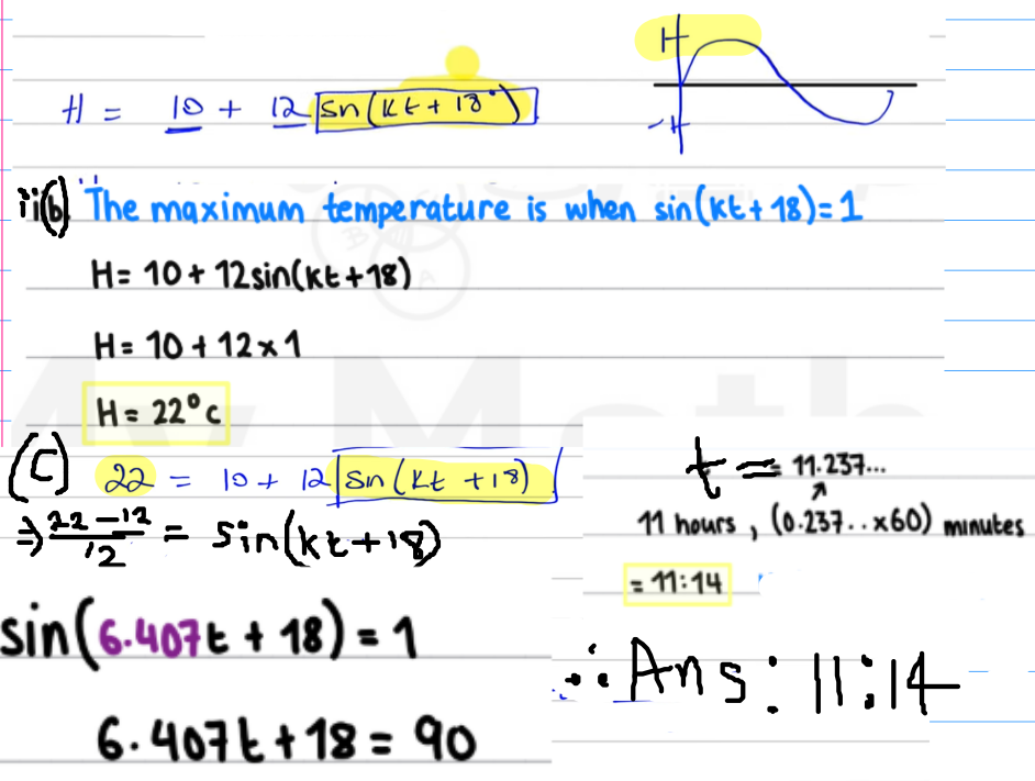 <p>the maximum value for sin(x) / sin(a) = 1</p>