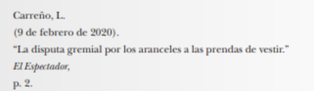 <p>Se utiliza para periódicos, con fecha completa y sin volumen/edición</p>