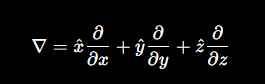 <p>Shows how quantities change in space</p>