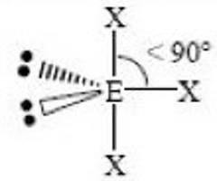 <p>T-shaped</p><p><90 degrees, 180 degrees</p><p>Polar</p><p>sp<sup>3</sup>d </p>