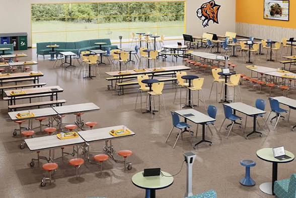 <p>cafeteria (n)</p>