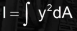<p>y=centroid<br>Higher area=more resistance to change<br>*works for a strip parallel to AOR<br></p>