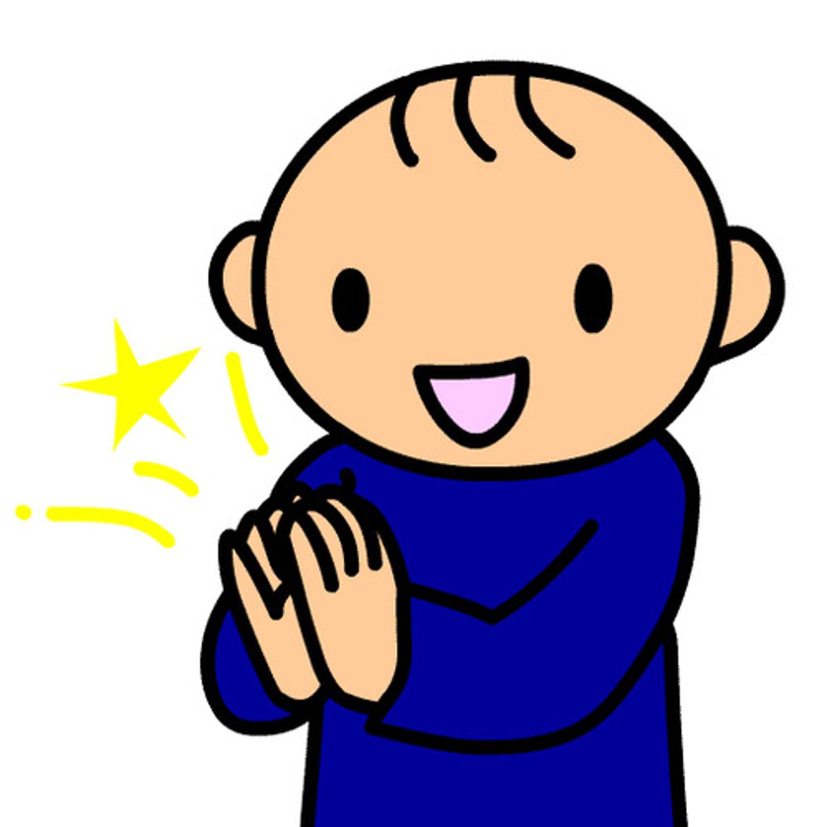 <p>claps (applauds)</p>