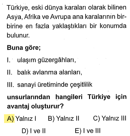 <p><strong>Ulaşım güzergâhları:</strong> Kıtalar arası geçiş yolu olduğu için doğrudan bir avantajdır.</p>