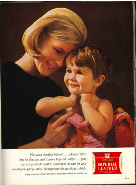 <p>How does this Imperial Leather ad create meaning?</p>