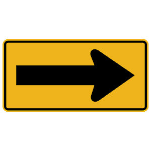 <p>52. WHEN YOU SEE THIS BLACK AND YELLOW SIGN, IT MEANS:</p>